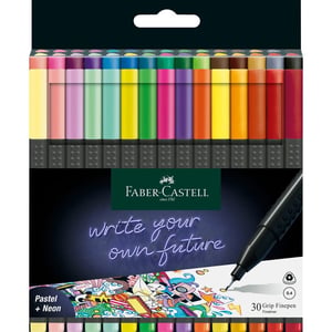 Faber-Castell 151630 finpenna, fin spets, flerfärgad, 15 st.