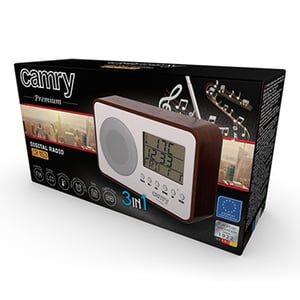 Camry Premium CR 1153 radio Przenośny Cyfrowy Brązowy, Szary, Biały