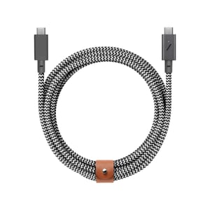 Native Union Belt USB-kabel USB 2.0 2,4 m USB-C Svart, Vit