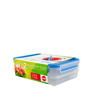 EMSA 513576 Rectangular Food Storage Container, 0.6 L, Clear, 1 pc.