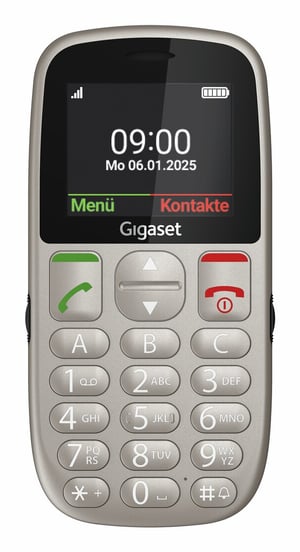 Gigaset GL395 5.59 cm (2.2") 90 g Gray Phone for seniors