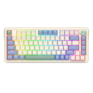 REDRAGON K673CPG-RGB-PRO Ucal Pro klawiatura USB + RF Wireless + Bluetooth Biały, Niebieski