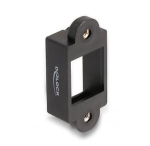DeLOCK Keystone Mount for Screw-On Installation, Black