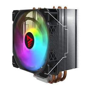 Savio SAVGCOVORTEXX2ARGB PC-Kühlsystem, Chipsatz-Luftkühler, 12 cm, schwarz, 1 Stück