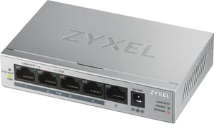 Zyxel GS1005HP Unmanaged Gigabit-Ethernet (10/100/1000) PoE-Unterstützung Silber