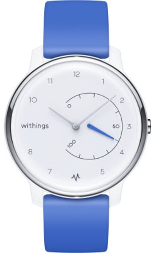 Withings Move ECG Analog Activity Tracker Blue, Silver, White