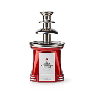 Nedis FCCF100FRD Chocolate Fountain, Red, White, 90 W