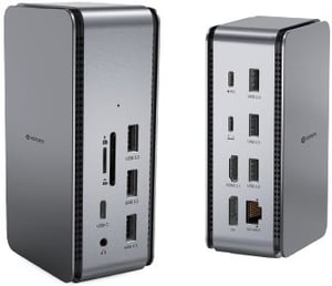 eSTUFF ES623016 USB4-Dockingstation Grau