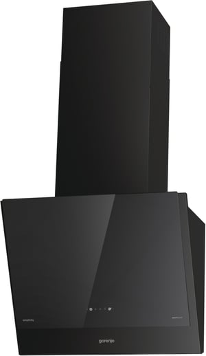 Gorenje WHI6SYB Naścienny Czarny 650 m³/h