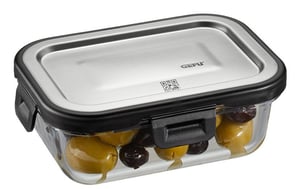 GEFU MILO Rectangular Container 0.4 L Gray, Transparent 1 pc.