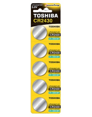 Toshiba CR2430 PW BP-5 Batterie für den Hausgebrauch Einweg-Lithium-Batterie