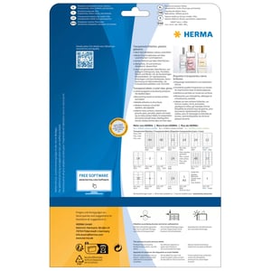 HERMA 8018 etykiet do nadruku Przezroczysty Samoprzylepne etykiety do drukowania
