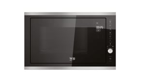 Beko MGB25333X Mikrowelle Schwarz, Edelstahl Mikrowelle mit Grill Einbaugerät 25 l 900 W