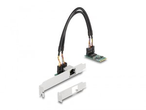 DeLOCK M.2-Konverter mit B+M-Stecker, 1 x RJ45, 2,5 Gigabit LAN