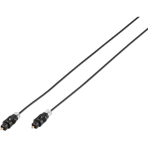 Vivanco PS L1115 InfiniBand-/fiberoptisk kabel, 1,5 m, Toslink, svart
