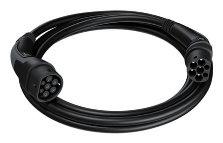 go-e CH-10-07-6 kabel do ładowania pojazdów elektrycznych Czarny Typ 2 3 2,5 m