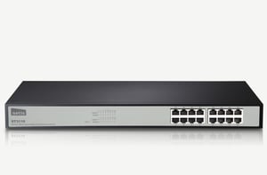 Netis System ST3116 przełącznik sieciowy Nie zarządzany Fast Ethernet (10/100) Czarny, Szary