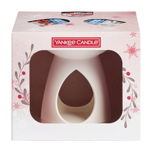 Yankee Candle Snow Globe Wonderland Duftlampe aus Terrakotta/Ton Keramik Weiß