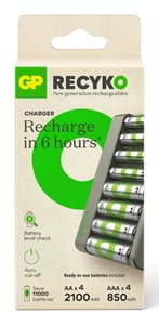 GP Batteries ReCyko+ E821 Akkuladegerät Akku für den Hausgebrauch USB
