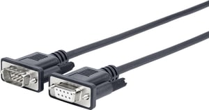 Vivolink PRORS1 Parallelkabel, schwarz, 1 m, DB-9