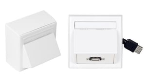Vivolink WI231275 USB-A Power Outlet, White