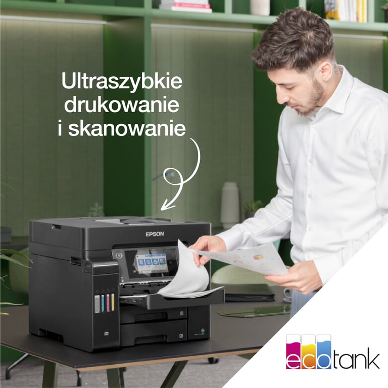 Epson EcoTank Wielofunkcyjna drukarka A4 L6550 z łącznością Wi-Fi, stałym zasilaniem w atrament i faksem