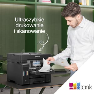 Epson EcoTank Wielofunkcyjna drukarka A4 L6550 z łącznością Wi-Fi, stałym zasilaniem w atrament i faksem