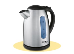 Tefal KI 170D Wasserkocher 1,7 l 2400 W Schwarz, Edelstahl