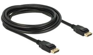 DeLOCK 3m Displayport 1.2a Czarny