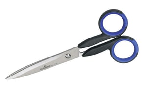 Durable 171601 School and Stationery Scissors, Universal, Straight Cut, Black, Blue