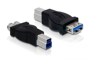 DeLOCK USB 3.0-Adapter USB 3.0-B M USB 3.0-A FM Schwarz