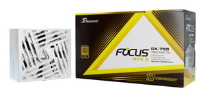 Seasonic Focus GX moduł zasilaczy 750 W 24-pin ATX ATX Biały
