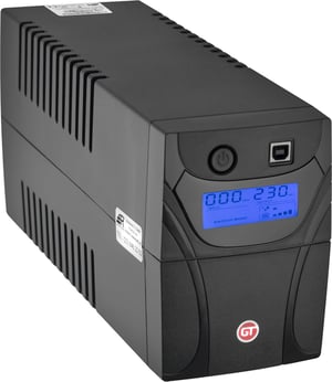GT UPS POWERbox zasilacz UPS Technologia line-interactive 0,85 kVA 480 W 2 x gniazdo sieciowe