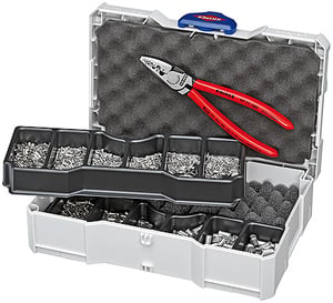 Knipex 97 90 05 kabelpress Verktyg för kabelsvetsning Röd