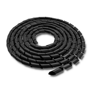 Qoltec 52251 Cable Organizer Cable Sleeve Black 1 pc.