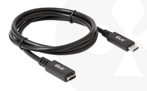 CLUB3D CAC-1531 kabel USB 1 m USB C 2 x USB C Czarny