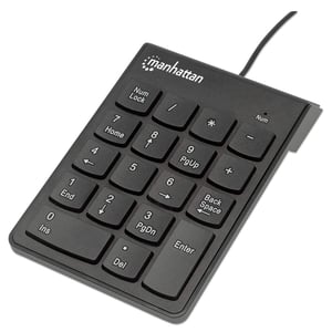 Manhattan 176354 Ziffernblock, universell, USB, schwarz