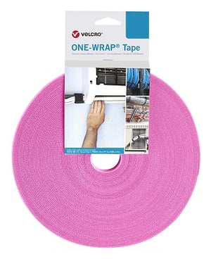 Velcro One Wrap Tape opaska kablowa Velcro cable tie Polipropylen (PP) Różowy 1 szt.