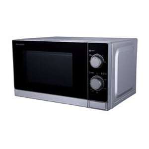 Sharp Home Appliances R-200INW Mikrowelle Silber Solo-Mikrowelle für die Arbeitsplatte 20 l 800 W