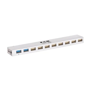 Tripp Lite U360-010C-2X3 USB 3.2 Gen 1 (3.1 Gen 1) Micro-B Hubs and Concentrators, 5000 Mbit/s, White