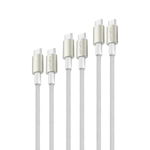 4smarts 540621 kabel USB USB 2.0 USB C 0,48 Gbit/s 60 W Srebrny, Biały