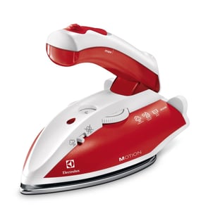 Electrolux EDBT800 Strykjärn för torrstrykning, strykplatta i rostfritt stål, 800 W, röd, vit