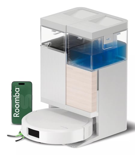 iRobot Roomba Plus 575 Combo Roboter + AutoWash Dock Biały