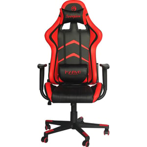 Marvo SCAUN GAMING CH-106 Gaming-Sessel, Netzgewebe mit Maschen, Schwarz, Rot