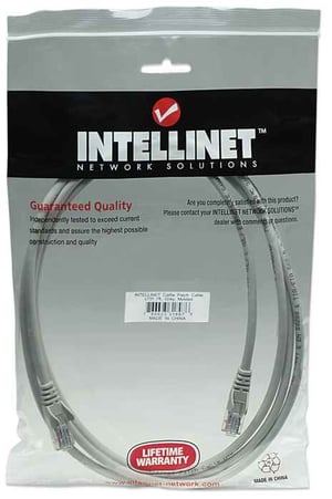 Intellinet 318976 kabel sieciowy Szary 2 m Cat5e U/UTP (UTP)