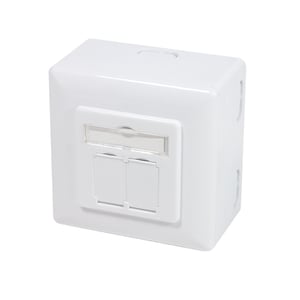 LogiLink NP0039A RJ-45-Steckdose, Metallic, Weiß