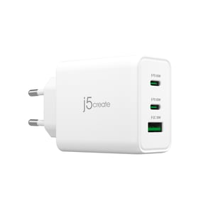 j5create JUP3365E-EN Ladegerät für mobile Geräte Headset, Notebook, Mobiltelefon, Laptop, tragbare Spielkonsole, Smartwatch, Tablet Weiß Wechselstrom Schnellladung Intern