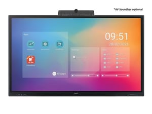 Sharp PN-LC752 Płaski panel Digital Signage 190,5 cm (75") LCD Wi-Fi 450 cd/m² 4K Ultra HD Czarny Ekran dotykowy Procesor wbudowany Android 11 16/7