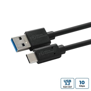Microconnect USB3.2CA05 USB Cable, USB 3.2 Gen 2 (3.1 Gen 2), 0.5 m, USB-A to USB-C, Black