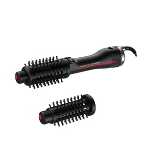 Rowenta K/Pro Stylist CF961L Hot Air Brush, Steam, Black, Red, 750 W, 1.8 m
